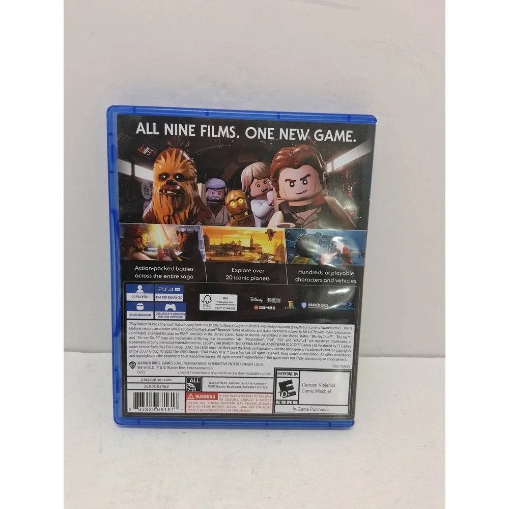 LEGO Star Wars The Skywalker Saga PS4 PlayStation 4 Video Game CIB Excellent